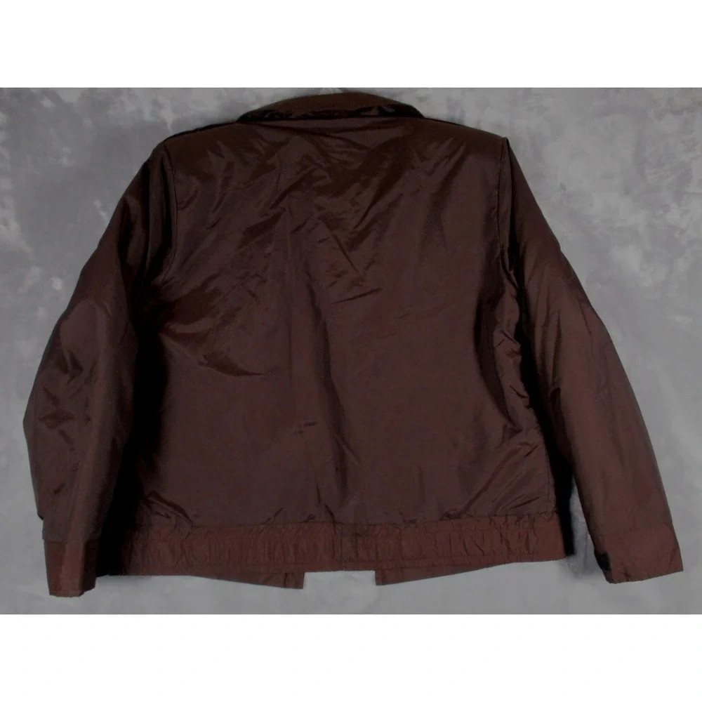 Vintage‎ Horace Small Brown Nylon Jacket Uniform Coat Mens Sz 42R Made USA